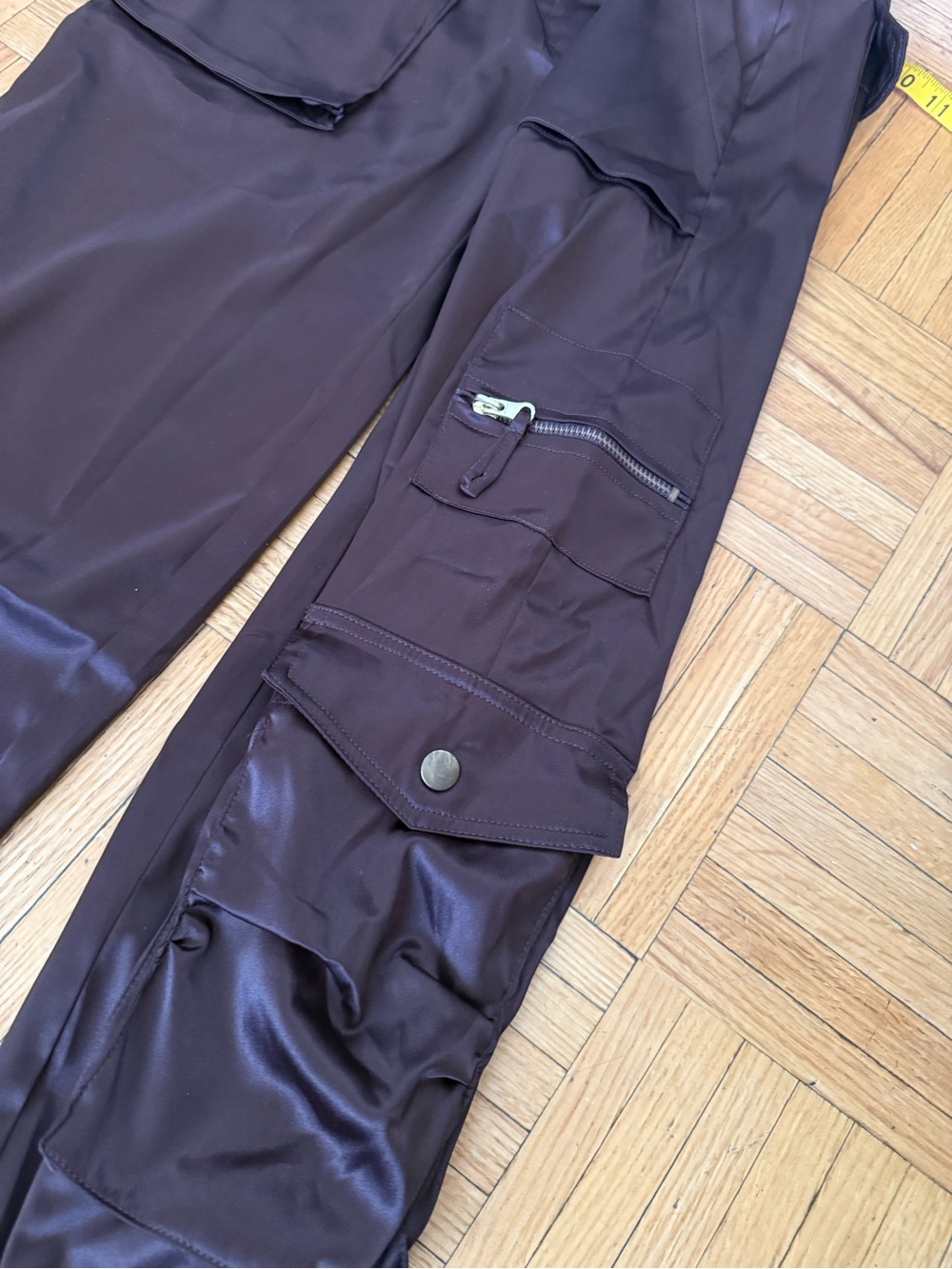 Y2k Vintage Dark Brown Cargo Utility Pants - Picture 4 of 6